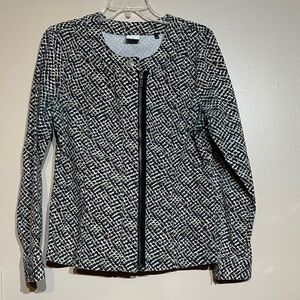 CAbi Black and White Geometric Jacket